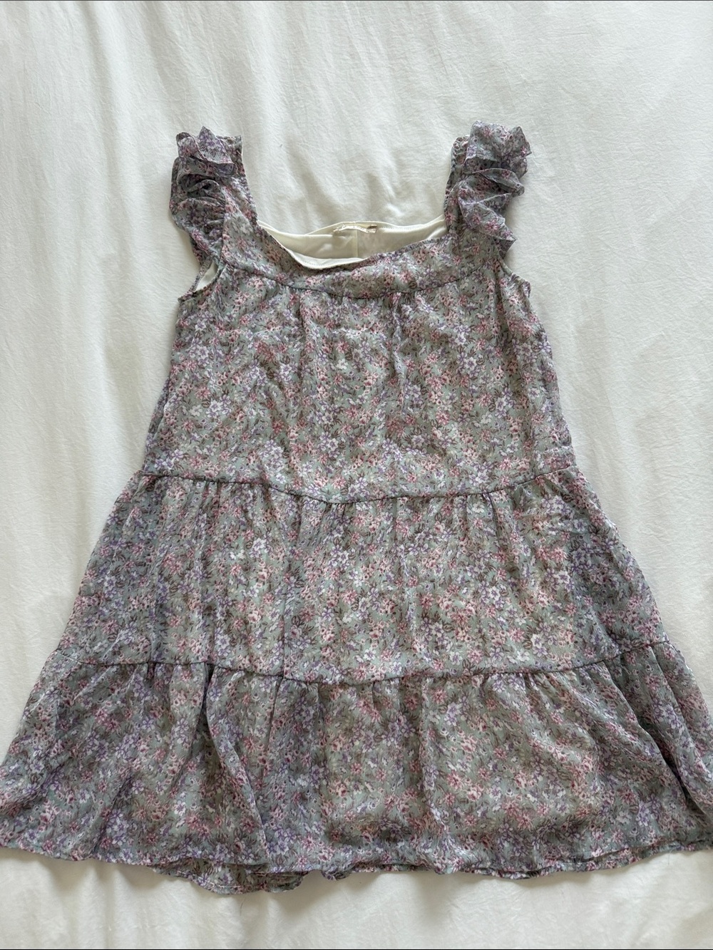 Altrd state flutter sleeve babydoll mini dress